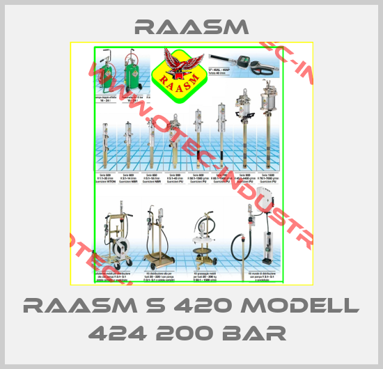 RAASM S 420 MODELL 424 200 BAR -big