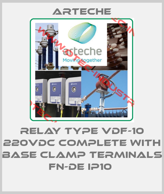 RELAY TYPE VDF-10 220VDC COMPLETE WITH BASE CLAMP TERMINALS FN-DE IP10 -big