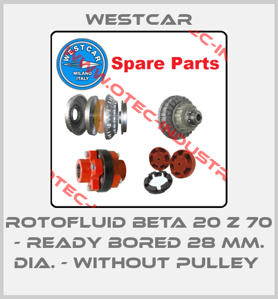 ROTOFLUID BETA 20 Z 70 - READY BORED 28 MM. DIA. - WITHOUT PULLEY -big