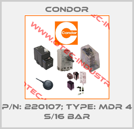 p/n: 220107; Type: MDR 4 S/16 bar-big