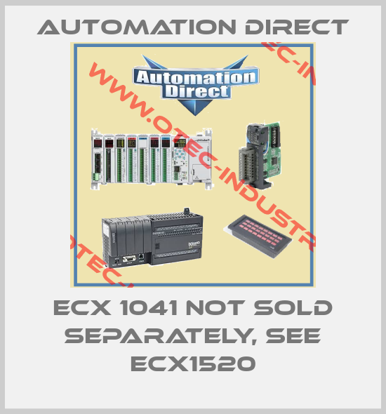 ECX 1041 not sold separately, see ECX1520-big