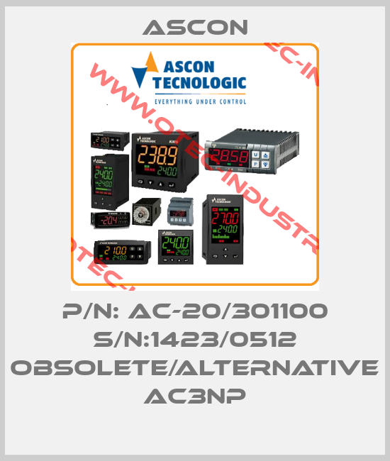 P/N: Ac-20/301100 S/N:1423/0512 obsolete/alternative AC3NP-big