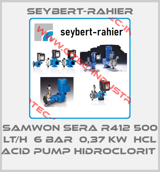 SAMWON SERA R412 500 LT/H  6 BAR  0,37 KW  HCL ACID PUMP HIDROCLORIT -big