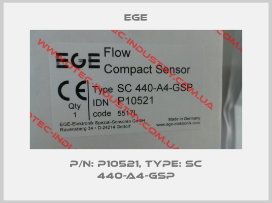 p/n: P10521, Type: SC 440-A4-GSP-big