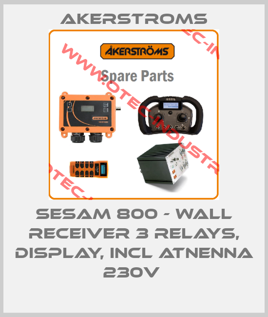 SESAM 800 - WALL RECEIVER 3 RELAYS, DISPLAY, INCL ATNENNA 230V -big
