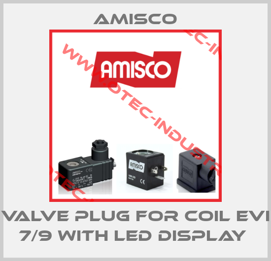 valve plug for coil EVI 7/9 with led display -big