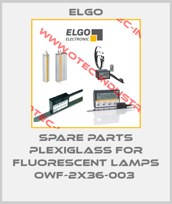 SPARE PARTS PLEXIGLASS FOR FLUORESCENT LAMPS OWF-2X36-003 -big