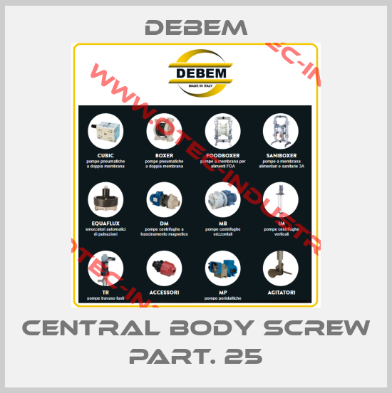 CENTRAL BODY SCREW PART. 25-big