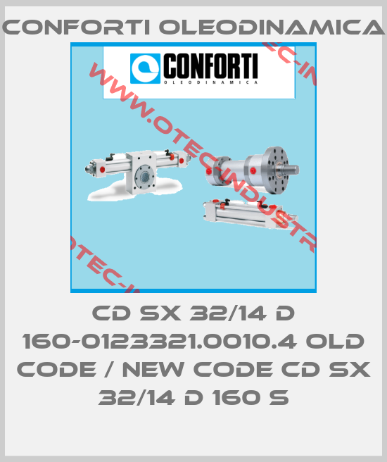 CD SX 32/14 D 160-0123321.0010.4 old code / new code CD SX 32/14 D 160 S-big