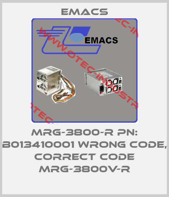 MRG-3800-R PN: B013410001 wrong code, correct code MRG-3800V-R-big
