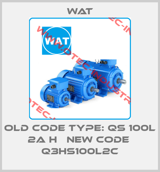 old code TYPE: QS 100L 2A H   new code  Q3HS100L2C-big