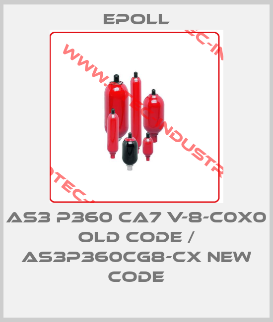 AS3 P360 CA7 V-8-C0X0 old code / AS3P360CG8-CX new code-big
