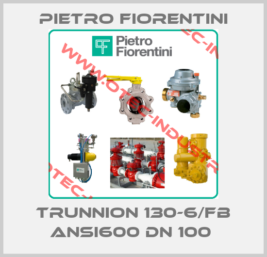 TRUNNION 130-6/FB ANSI600 DN 100 -big