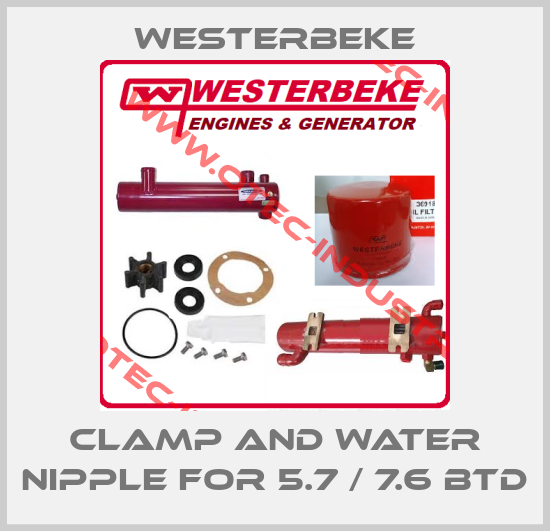 clamp and water nipple for 5.7 / 7.6 BTD-big