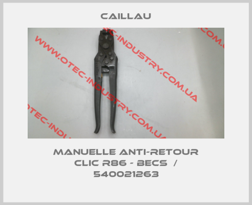 MANUELLE ANTI-RETOUR CLIC R86 - BECS  / 540021263-big