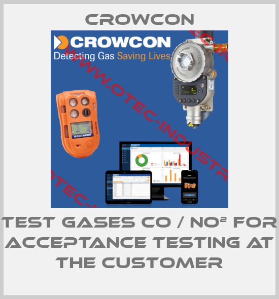 Test gases CO / NO² for acceptance testing at the customer-big
