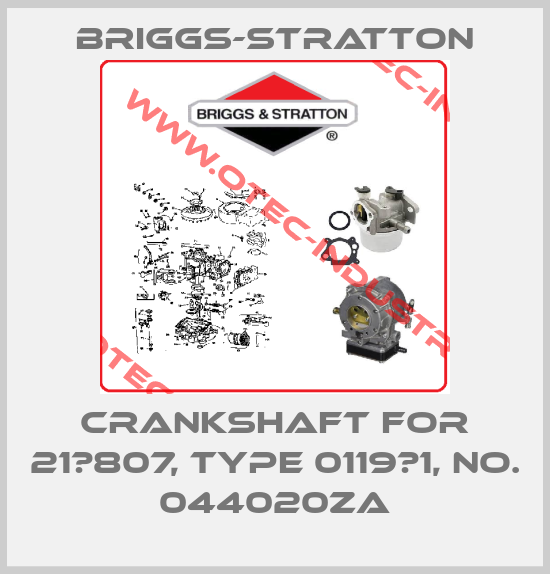 crankshaft for 21А807, type 0119Е1, no. 044020ZA-big