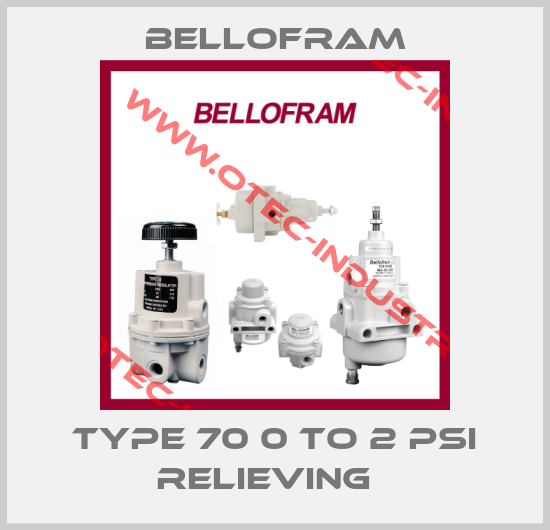 Type 70 0 to 2 Psi Relieving  -big