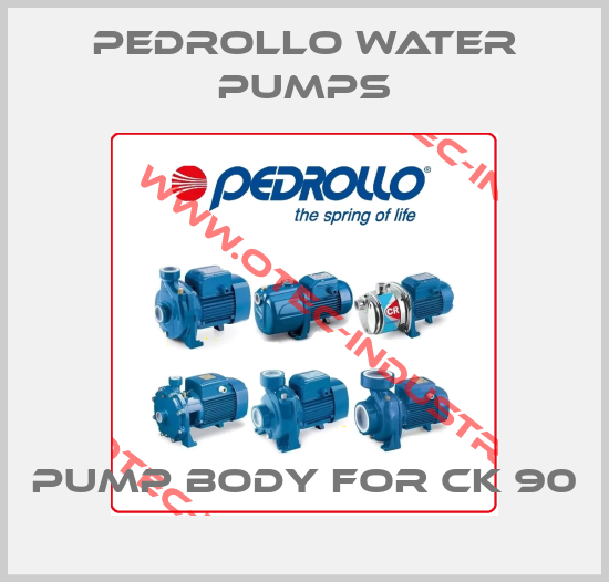 Pump body for CK 90-big