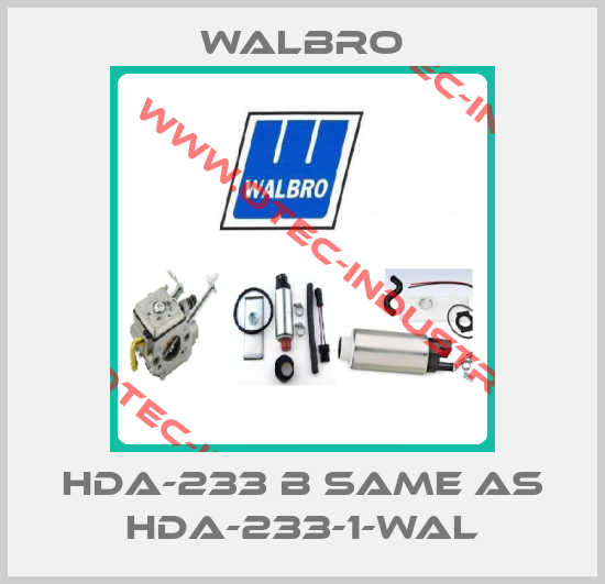 HDA-233 B same as HDA-233-1-WAL-big