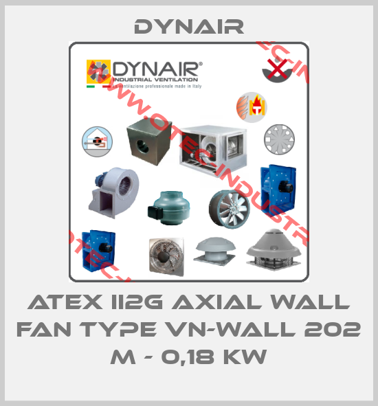 Atex II2G Axial wall fan type VN-Wall 202 M - 0,18 kW-big