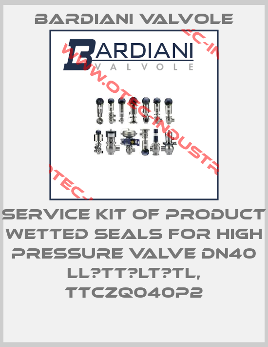 Service Kit of Product Wetted Seals for High Pressure Valve DN40 LL‐TT‐LT‐TL, TTCZQ040P2-big