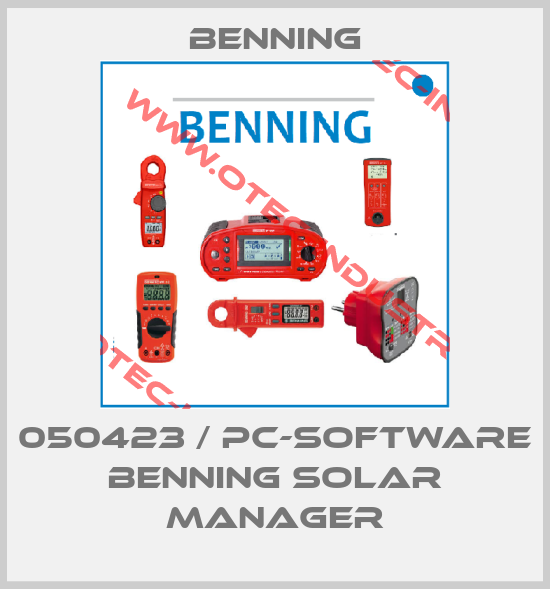 050423 / PC-Software BENNING SOLAR Manager-big