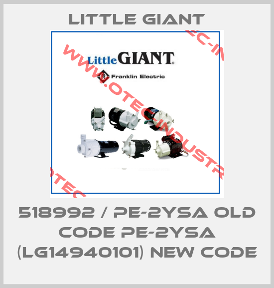 518992 / PE-2YSA old code PE-2YSA (LG14940101) new code-big
