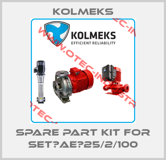 Spare part kit for SET‐AE‐25/2/100-big