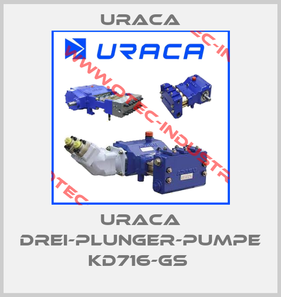 URACA DREI-PLUNGER-PUMPE KD716-GS -big