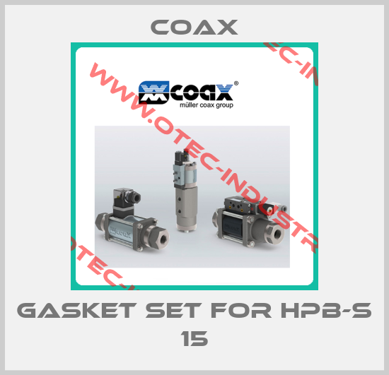 Gasket set for HPB-S 15-big