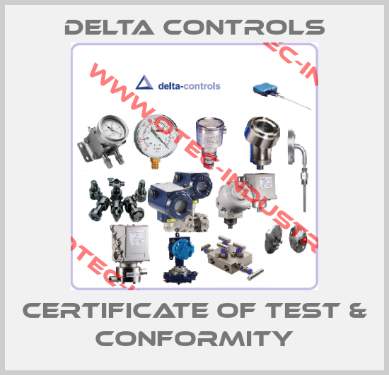Certificate of test & Conformity-big