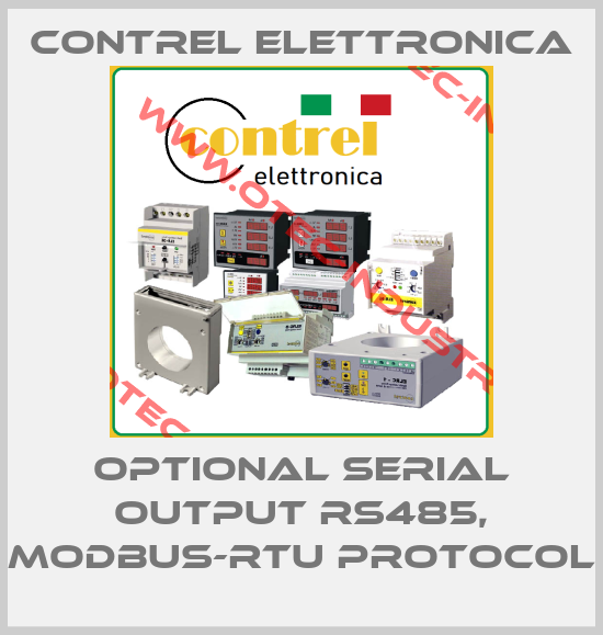 optional serial output RS485, modbus-RTU protocol-big