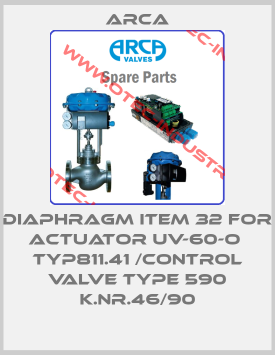 DIAPHRAGM ITEM 32 FOR ACTUATOR UV-60-O  TYP811.41 /CONTROL VALVE TYPE 590 K.NR.46/90-big