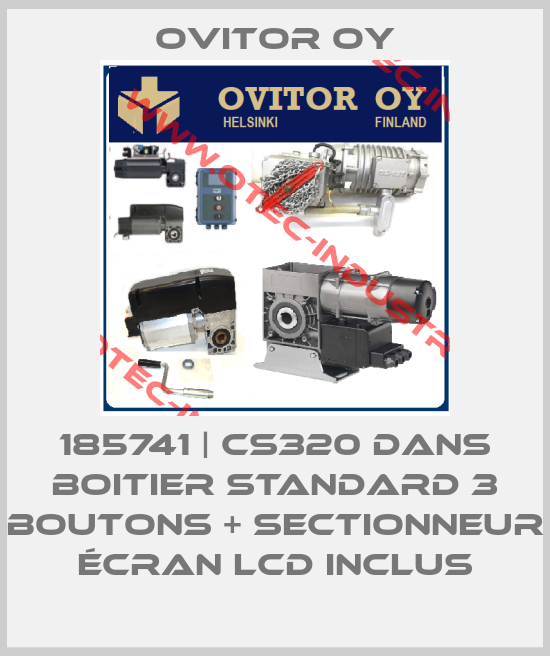185741 | CS320 dans boitier standard 3 Boutons + sectionneur Écran LCD inclus-big