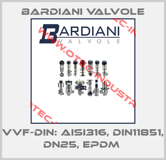 VVF-DIN: AISI316, DIN11851, DN25, EPDM -big