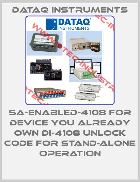 SA-Enabled-4108 for Device You Already Own DI-4108 Unlock Code for Stand-alone Operation-big
