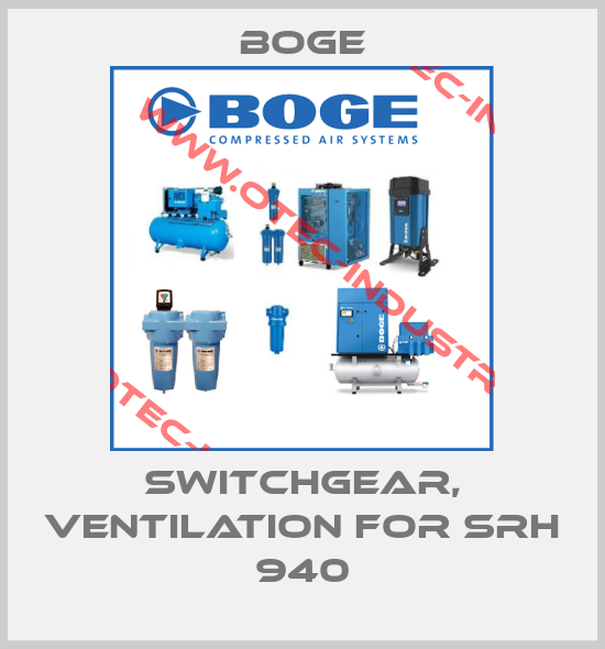 Switchgear, ventilation for SRH 940-big