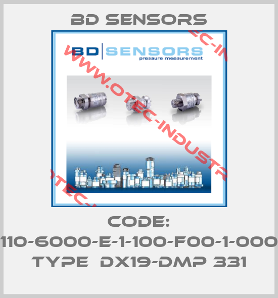 Code: 110-6000-E-1-100-F00-1-000 Type  DX19-DMP 331-big