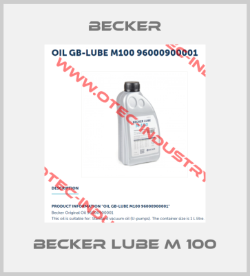 BECKER LUBE M 100-big