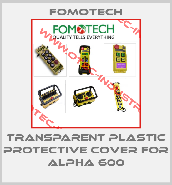 Transparent plastic protective cover for Alpha 600-big