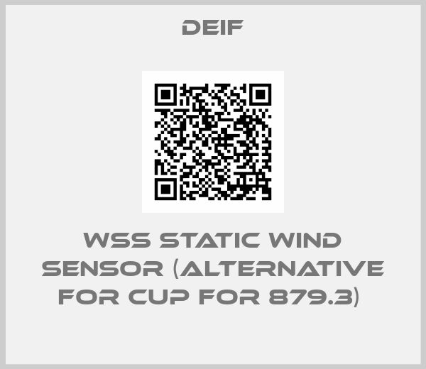 WSS STATIC WIND SENSOR (ALTERNATIVE FOR CUP FOR 879.3) -big