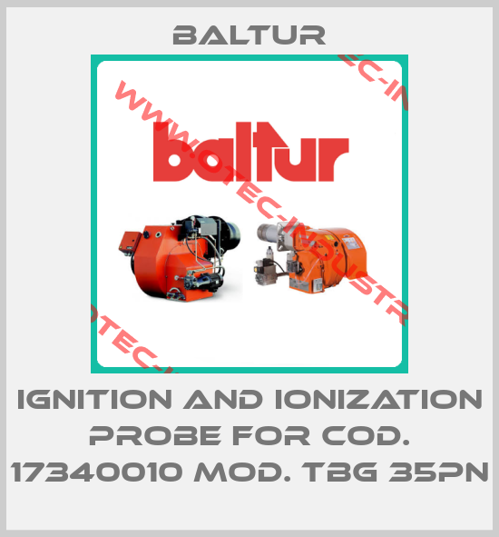 ignition and ionization probe for Cod. 17340010 Mod. TBG 35PN-big