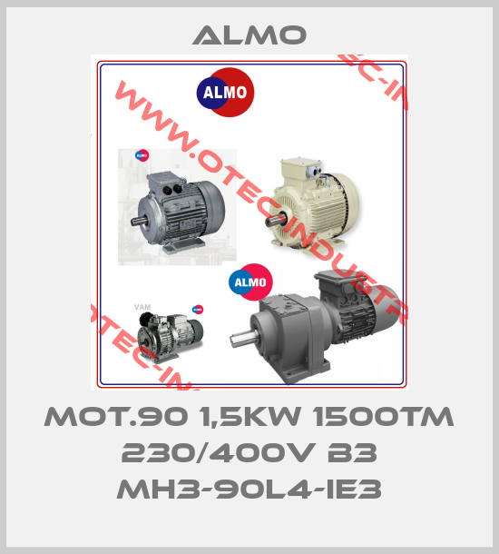 MOT.90 1,5KW 1500TM 230/400V B3 MH3-90L4-IE3-big