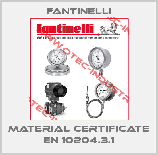 Material certificate EN 10204.3.1-big
