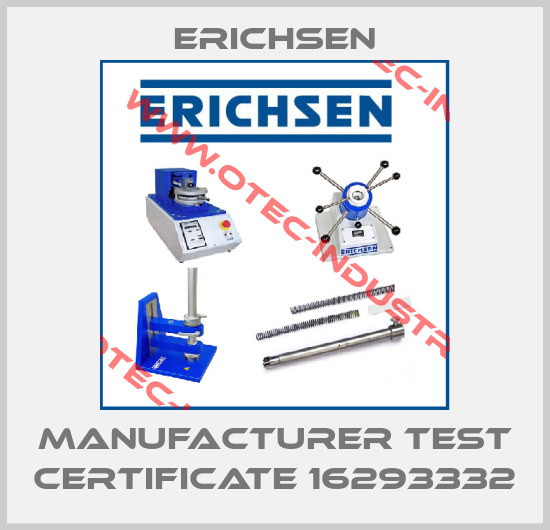 Manufacturer test certificate 16293332-big