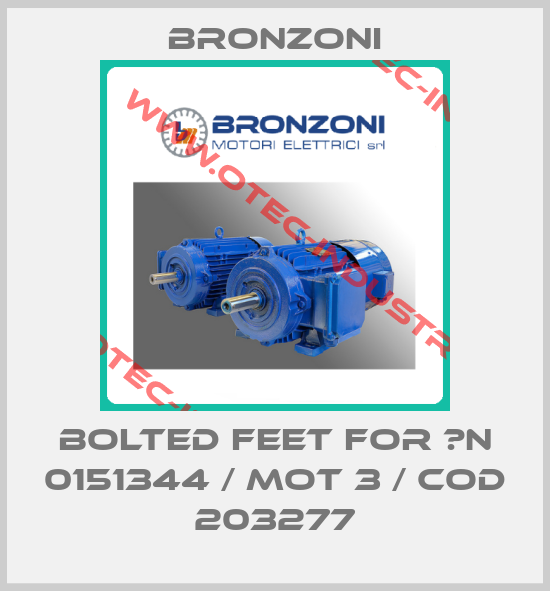 bolted feet for 	N 0151344 / Mot 3 / COD 203277-big