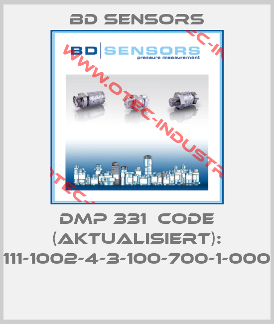 DMP 331  Code (aktualisiert): 111-1002-4-3-100-700-1-000 -big