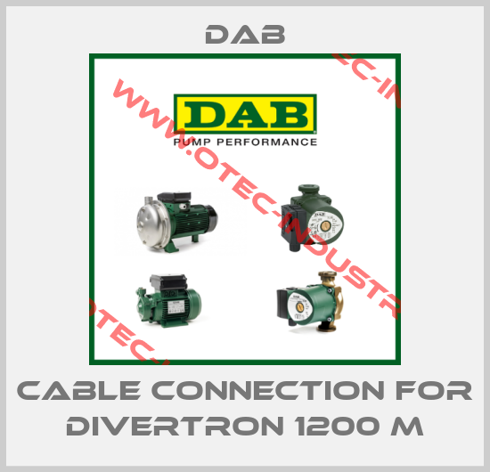 cable connection for Divertron 1200 M-big