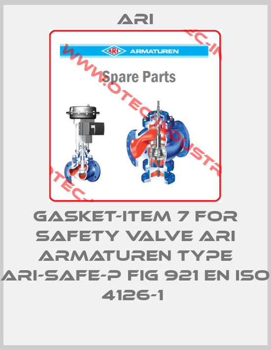 Gasket-Item 7 for safety valve ARI ARMATUREN type ARI-SAFE-P fig 921 EN ISO 4126-1 -big